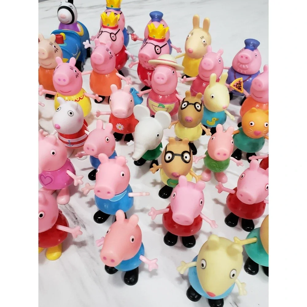 Lot 40+ Peppa Pig Family Friends Figures Bundle Mummy Daddy Grandma George #5